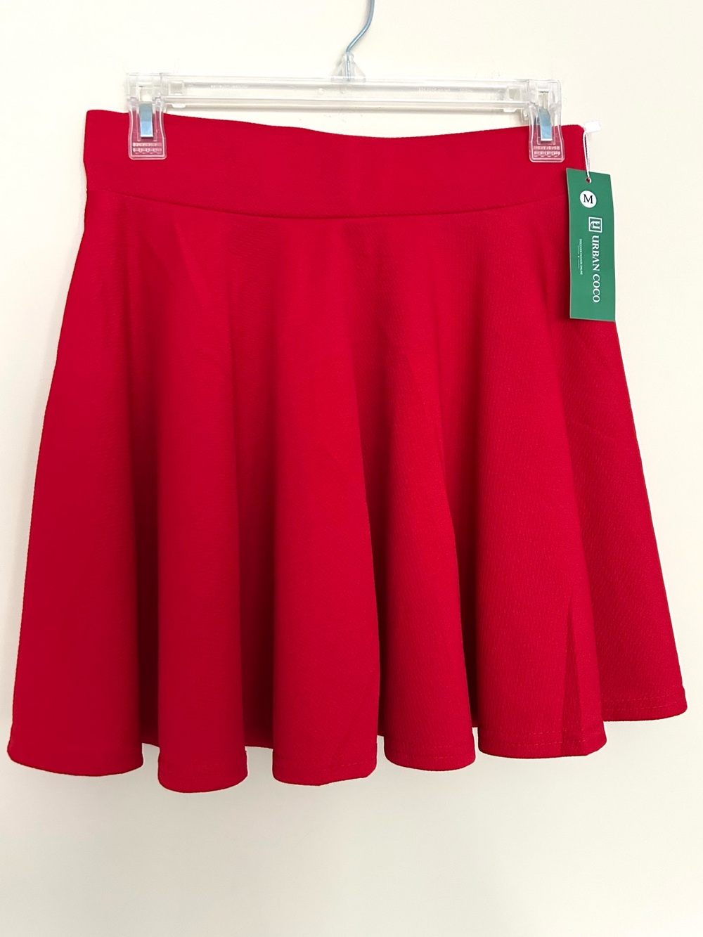 ✌️NEW Flared Classic Red Stretchy Mini Skirt